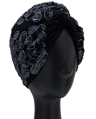 Leona - Navy Turban Hat